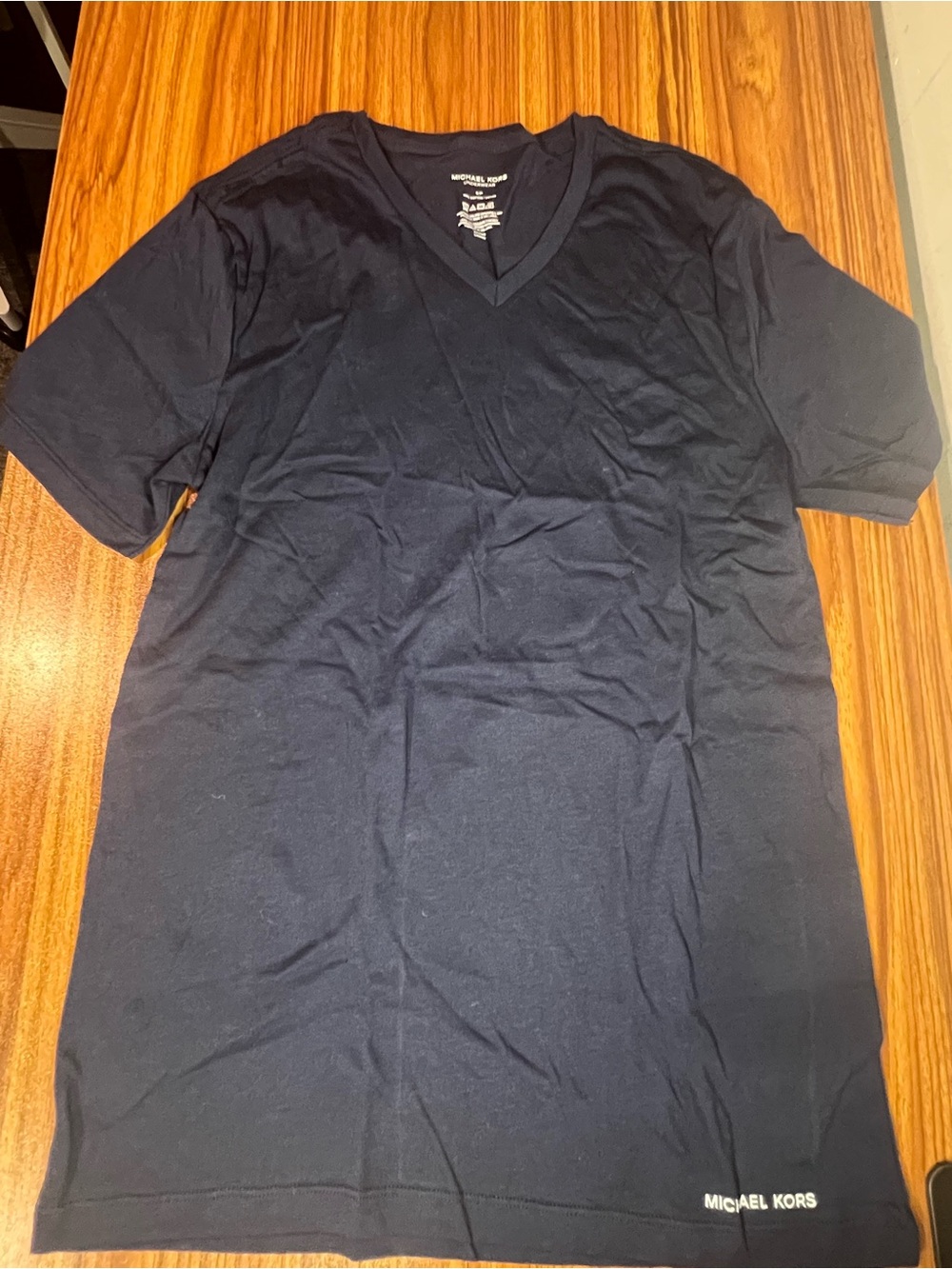 #8 Michael Kors Men's Dark Navy V‑Neck Tee